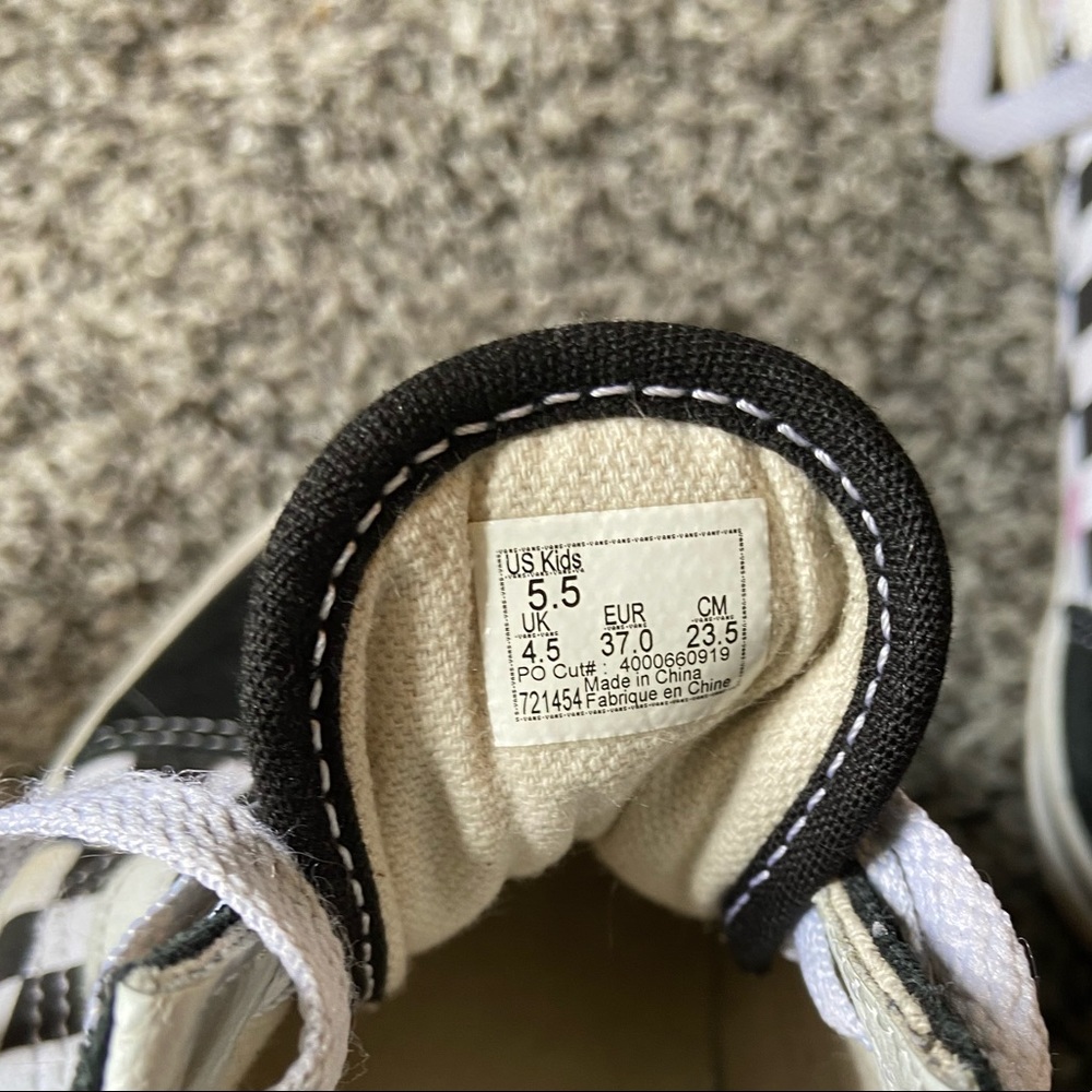 Color Checkered Vans - Picture 4 of 4
